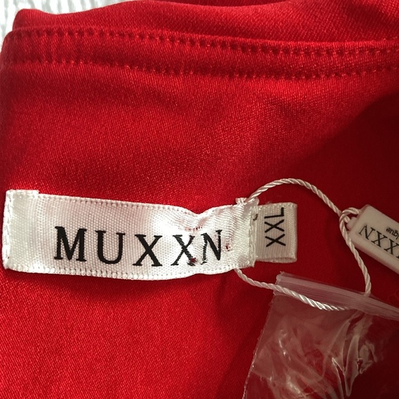 Red Button-Up Dress - Picture 4 of 4